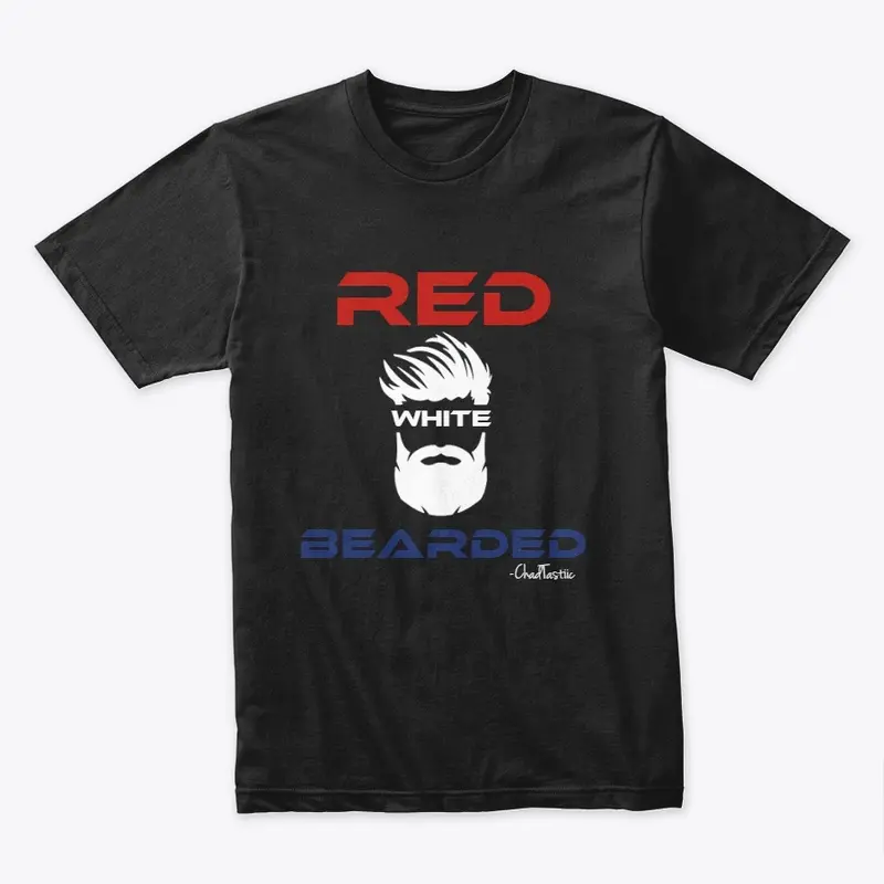 RED WHITE BEARDED