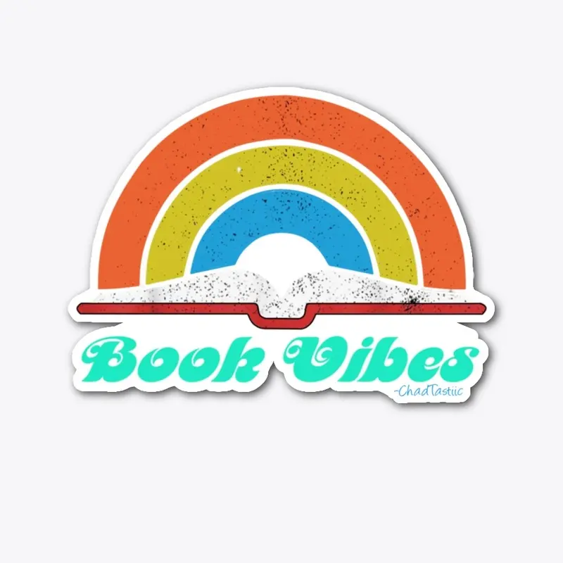 BOOK VIBES- DIE CUT STICKER